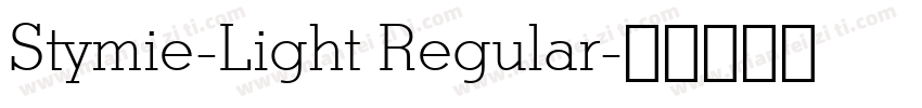 Stymie-Light Regular字体转换